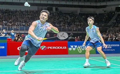 Chủ nhà nội chiến giành vé chung kết đôi nam tại giải cầu lông Malaysia Masters 2026