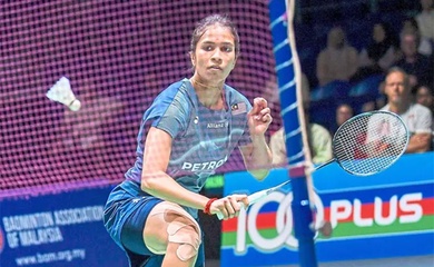 K. Letshanaa tích lũy kinh nghiệm quốc tế sau cột mốc tứ kết giải cầu lông Malaysia Masters