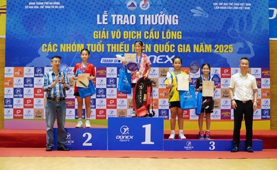 Kết thúc Giải vô địch cầu lông các nhóm tuổi thiếu niên quốc gia 2025 – Tranh giải DONEX: Nhiều tài năng trẻ bứt phá
