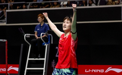 Giải cầu lông Singapore Open 2025: Chen Yu Fei khẳng định có thể  cạnh tranh với số 1 thế giới An Se Young