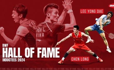 Lee Yong Dae và Chen Long vào đại sảnh danh vọng của Liên đoàn cầu lông thế giới