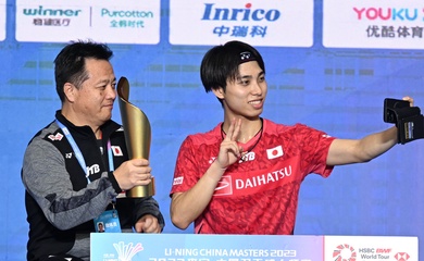 Cầu lông LI-NING China Masters 2023: Kodai Naraoka rốt cuộc biết vô địch đỉnh cao