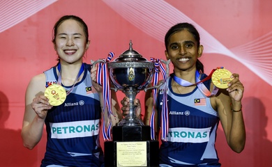 Pearly Tan / Thinaah Muralitharan lập dấu ấn lịch sử cho Cầu lông Malaysia tại Thailand Open 2025