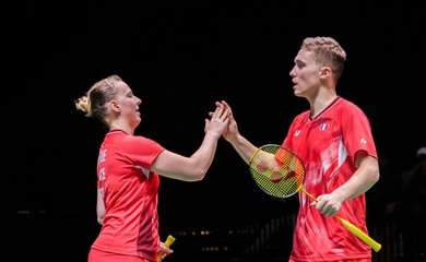 Gicquel/Delrue đánh bại hạt giống số 1 giải cầu lông World Tour Finals 2025