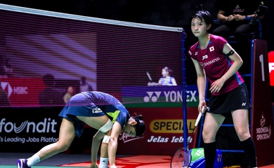 Nữ sinh Nhật làm khó số 1 thế giới cầu lông ở Indonesia Open 2024