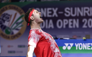 Đau đớn, giận dữ, chiến thắng - những cung bậc mà Viktor Axelsen trải qua ở giải cầu lông India Open 2025