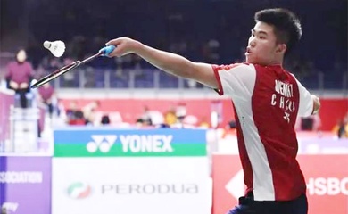 Từng vất vả hạ Nguyễn Hải Đăng ở Vietnam Open, tay vợt Trung Quốc nay đánh bại cựu số 1 thế giới cầu lông Kento Momota
