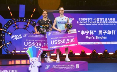 Giải cầu lông China Masters xác định top 8 thế giới đến Hàng Châu 2024