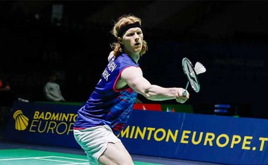 Kết quả cầu lông Toàn Anh 17/6: Antonsen trở thành "người châu Âu cuối cùng"