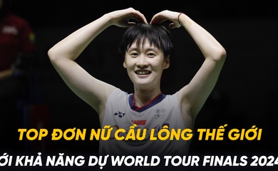 Top đơn nữ cầu lông thế giới với khả năng dự World Tour Finals 2024