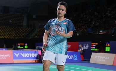 Anthony Sinisuka Ginting dừng bước sớm tại giải cầu lông Thailand Open 2026 sau thất bại trước Shi Yu Qi
