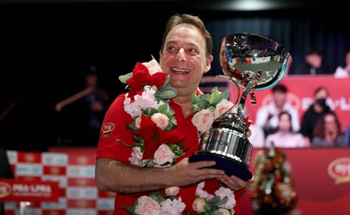 Lão tướng billiards Tây Ban Nha Dani Sánchez 2 lần vô địch PBA chỉ trong 1 tháng, còn các cơ thủ Việt?