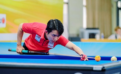 Á quân World Cup Chiêm Hồng Thái dẫn đầu bảng, vào Round 3 giải Billiards HBSF Tour 1