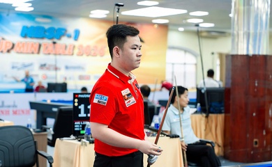 Bước ngoặt hiệp 2 khiến Bao Phương Vinh mất suất bán kết giải billiards HBSF Tour 1