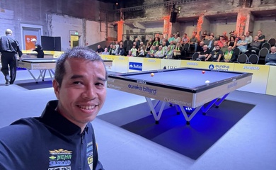 Trực tiếp billiard carom 3 băng Gwangju World Cup 2025 ngày 07/11: Trần Quyết Chiến xuất chiến