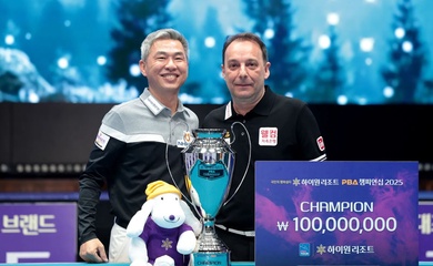 Dani Sánchez cuối cùng đã trở lại ngôi vô địch giải billiards carom 3 băng PBA