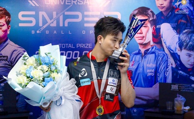 Chen Hsin Ting thắng Dương Quốc Hoàng ở chung kết Giải billiards Universal Sniper 9 Ball 2025
