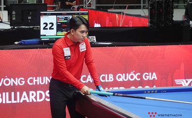 Phạm Cảnh Phúc và Chiêm Hồng Thái vào tứ kết carom 1 băng Giải Billiards các CLB Toàn quốc 2026