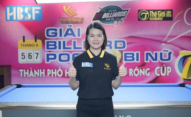 Giải Billiard Pool 9 bi nữ TPHCM mở rộng năm 2023: Bùi Xuân Vàng vô địch, Mai Thảo đoạt "Hoa khôi"