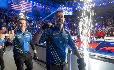 Billiards Mosconi Cup 2023: Châu Âu chỉ cần thêm 2 điểm là thắng