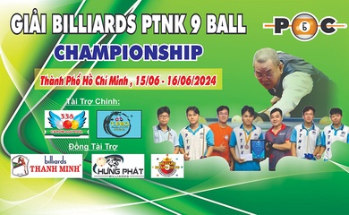Khởi tranh giải billiard PTNK 9 ball pool Championship 2024
