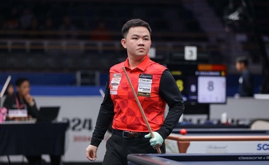 Bao Phương Vinh phản công ngoạn mục, cùng Trần Quyết Chiến vào tứ kết giải billiards Seoul World Cup 2024