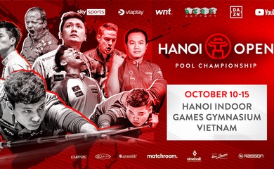 Thông tin chính thức từ Ban tổ chức Giải Hanoi Open Pool Championship