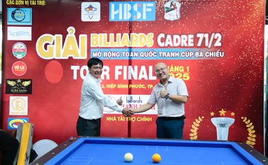 Khai mạc Giải Billiards Cadre 71/2 mở rộng toàn quốc tranh Cúp Bà Chiểu tour Final tháng 1/2025