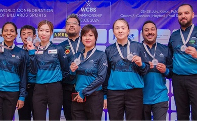 Phùng Kiện Tường, Bao Phương Vinh đều có huy chương ở Giải billiards WCBS Championship 2024