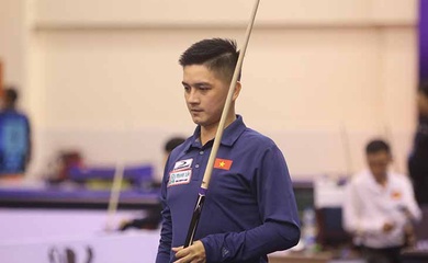 Thón Viết Hoàng Minh, Đoàn Minh Kiệt và Lê Hoàng Kim vào vòng loại thứ 3 giải billiards Anakara World Cup 2024