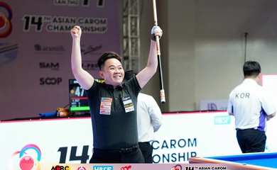 Giải vô địch billiards Carom 3 băng châu Á 2026: Bao Phương Vinh tạo địa chấn, Trần Quyết Chiến dừng bước tại vòng 16