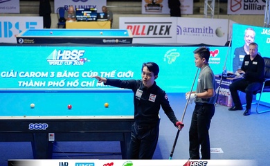Trực tiếp billiard 3C TPHCM World Cup năm 2026 ngày 24/05: Chiêm Hồng Thái đấu Eddy Merckx ở tứ kết