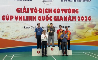Bế mạc Giải vô địch Cờ tướng quốc gia 2026: Vũ Quốc Đạt lập cú đúp vinh quang, Lào Cai ghi dấu ấn lịch sử
