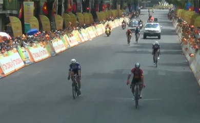 Nguyễn Văn Nhã trở thành tay đua nội thứ 3 thắng chặng Cuộc đua xe đạp Cúp Truyền hình 2024