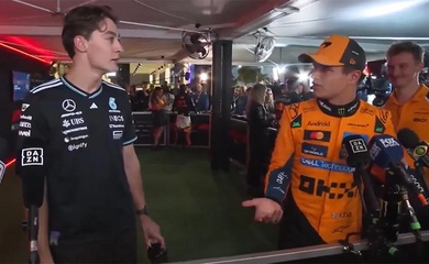 Russell vượt qua Norris ở FP3 tại F1 Abu Dhabi khi Hamilton gặp tai nạn