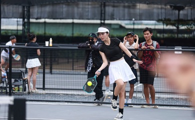 Hot girl thể thao Lê Nhàn lần đầu giành danh hiệu pickleball