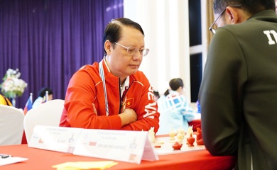 Đồng đội Nam Cờ chớp Makruk Việt Nam giành huy chương đồng SEA Games 33