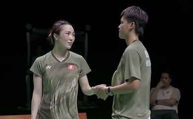 Đôi nữ Bùi Bích Phương / Vũ Thị Trang đoạt huy chương đồng SEA Games 33 cho Cầu lông Việt Nam