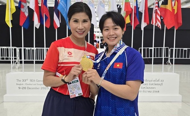 Xạ thủ bắn súng Trịnh Thu Vinh và võ sĩ karate Phạm Ngọc Trâm vào biên chế ngành Công an sau SEA Games 33