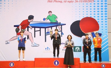 Nguyễn Khoa Diệu Khánh và Đinh Anh Hoàng đăng quang Giải Bóng bàn Các cây vợt xuất sắc Quốc gia 2025