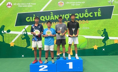 Giải Quần vợt Quốc tế ITF U18 – J30 Ninh Bình 2: Việt Nam giành á quân đôi nam