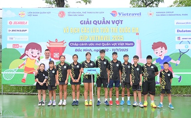 Khai mạc Giải Quần vợt Vô địch các lứa tuổi trẻ quốc gia – Cúp Vietravel 2025: Gieo mầm tài năng, thắp sáng đam mê!
