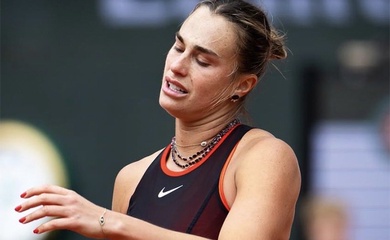 Số 1 thế giới Sabalenka khủng hoảng tâm lý sau trận thua sốc tại Roland Garros
