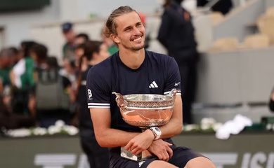 Thắng trận chung kết 5 ván nghẹt thở, Alexander Zverev vô địch Roland Garros 2026