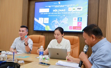 18 đơn vị góp mặt tại giải quần vợt Hội Nhà báo TP.HCM mở rộng 2026