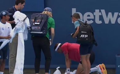 Ngôi sao quần vợt bỏ cuộc tại Cincinnati Open 2025 sau khi ngã gục trên sân