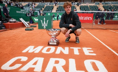 Quần vợt Monte Carlo Masters 2026: Jannik Sinner "giải mã" Alcaraz, chính thức đòi lại ngôi số 1 thế giới