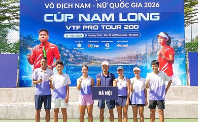 Giải Quần vợt Vô địch Nam – Nữ Quốc gia VTF Pro Tour 200 năm 2026 quy tụ hơn 100 tay vợt tranh tài