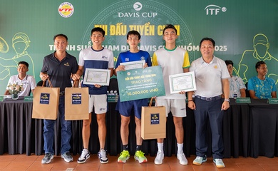 Công bố kết quả thi đấu tuyển chọn tranh suất 3-4-5 vào ĐTQG quần vợt tham dự Davis Cup Nhóm III – 2025