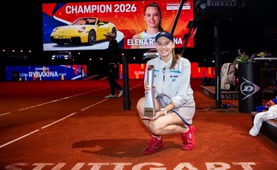 Elena Rybakina đăng quang tại quần vợt Stuttgart 2026: Đẳng cấp "đọc vị" trận đấu và khẳng định giá trị thương hiệu